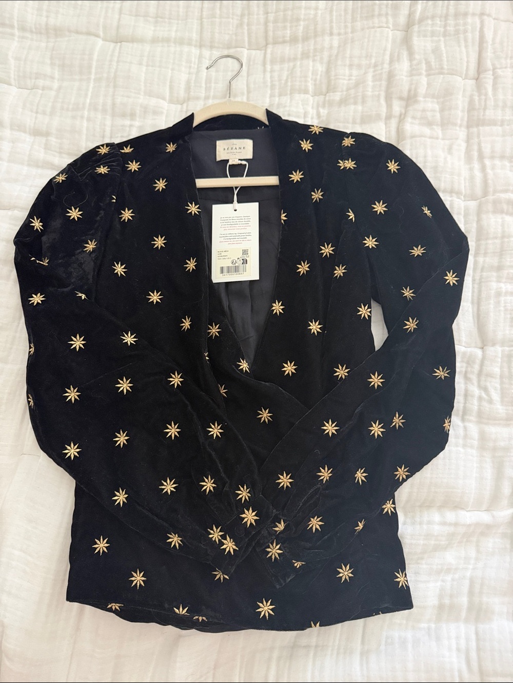 Sézane Blouse Abélia - Velvet Noir